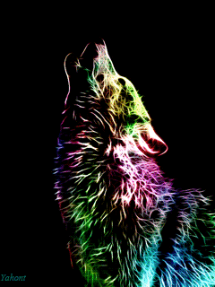 1024x600px | free download | HD wallpaper: Fractal, predator, wolf, wolves,  burning, abstract, fire, no people | Wallpaper Flare