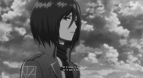 Attackontitan cosplay mikasa gifs find share on giphy