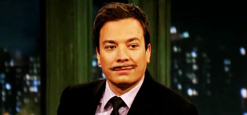 Image result for mustache jimmy fallon gif