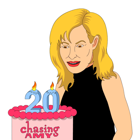 Buzzfeed chasing amy 20th anniversary GIF.