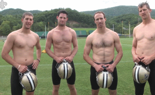 drew brees no shirt