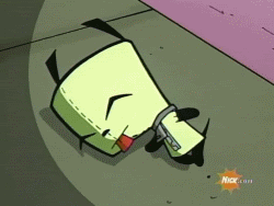 GIF gir invader zim crying - animated GIF on GIFER