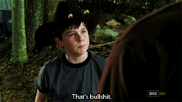 RÃ©sultat de recherche d'images pour "the walking dead carl angry"