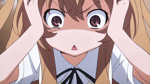 Anime wtf face gif