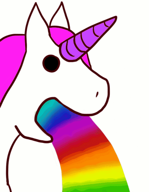 Вы можете скачать анимированный GIF единорог, rainbow unicorn, радуга, с GI...