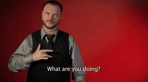 Sign With Robert What Are You Doing Sign Language Gif Find On Gifer
