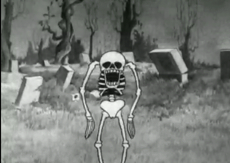 spooky skeleton gif