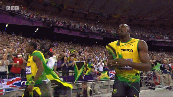 Animated GIF sports, usain bolt, share or download. 