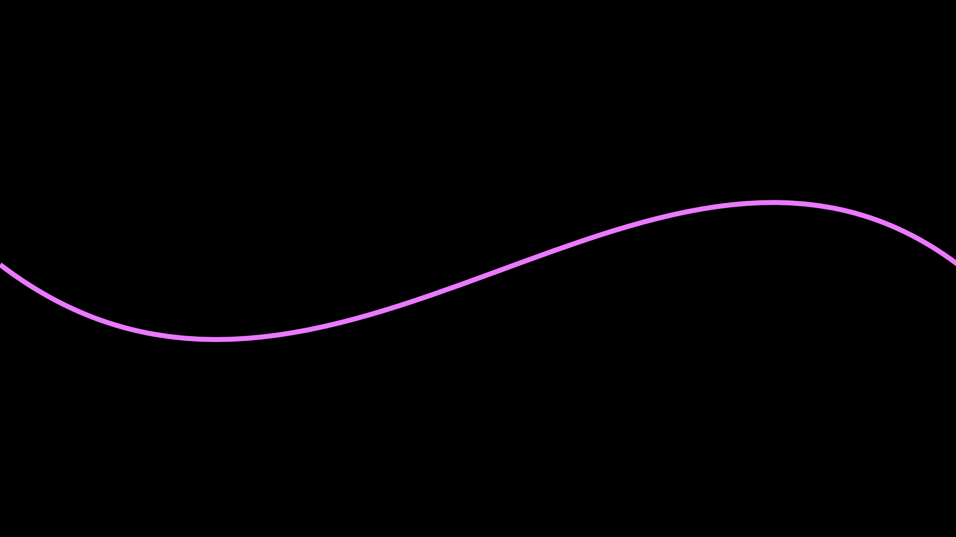 Плавная 13. Неоновые линии. Анимированные линии. Черный фон с линиями. Фиолетовые линии на черном фоне.