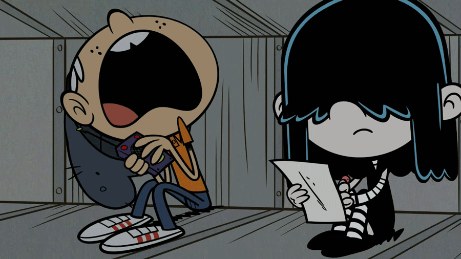 hiding, yelling, or share the loud house, You can share gif animation, cart...