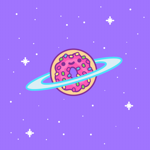Donut saturn kawaii GIF - Find on GIFER