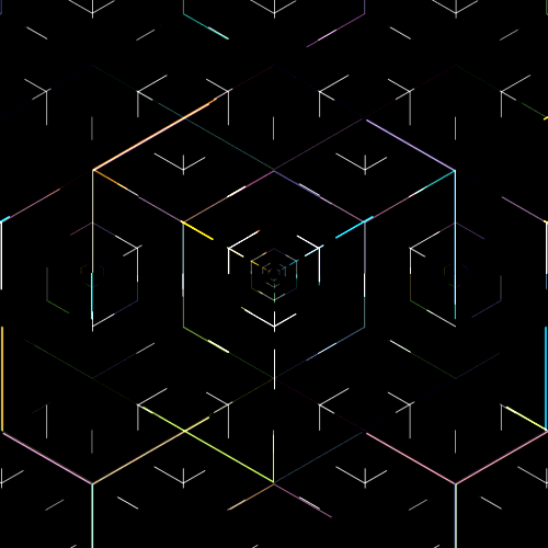 Geometric hexagon GIF Find on GIFER