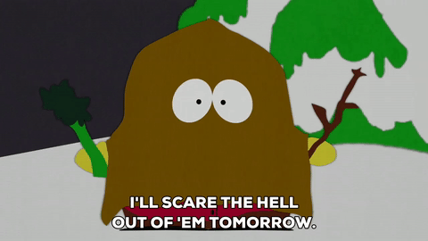 Not Scary Hi Girl Eric Cartman Gif Find On Gifer