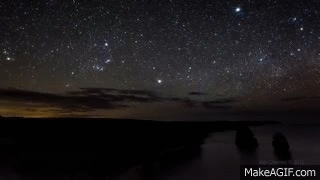 GIF night sky - GIF animado en GIFER