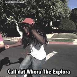 GIF wtf black white dora the explorer - animated GIF on GIFER