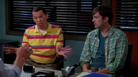 Animated GIF two and a half men, share or download. 
