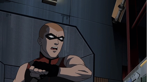 GIF young justice queue arsenal - animated GIF on GIFER