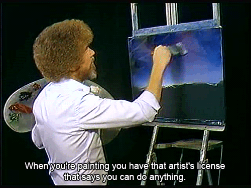gif bob ross joy of painting tableau animated gif on gifer