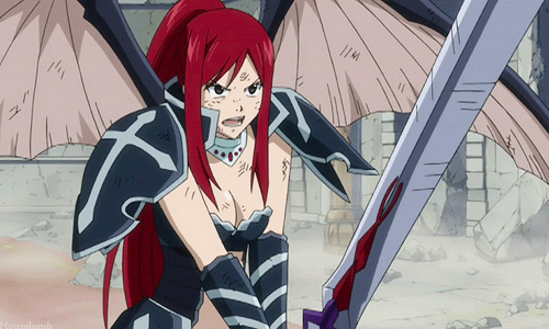 Fairy tail erza scarlet GIF - Find on GIFER