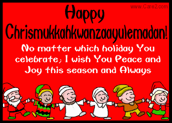 Merry Christmas Happy Hanukkah Happy Kwanzaa Happy Holidays Gif