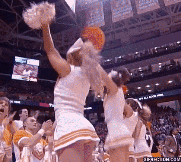 Cheerleaders bending upskirt POV