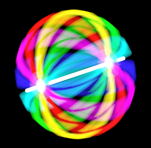3 вращающиеся шара. Переливающийся шар. Разноцветный шар. Светящиеся мячики. Gif крутящийся шар.