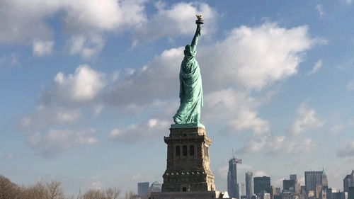New york city statue GIF - Find on GIFER