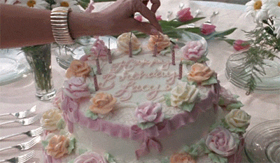 GIF happy birthday cake explosion - animated GIF on GIFER