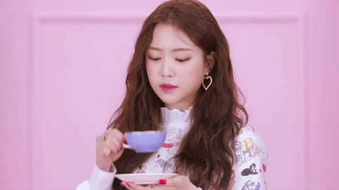 Kpop tea drinking GIF on GIFER - by Megal