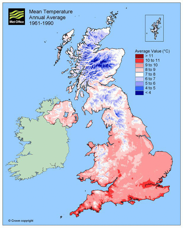 The british climate. Климат Великобритании карта. Климат Великобритании климатическая карта. Британские острова на карте. Климат британских островов.