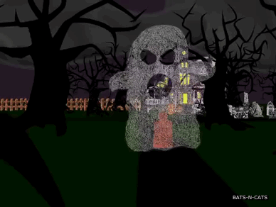 Animated GIF Halloween Spooky Ghosts Share Or Download Haunted House