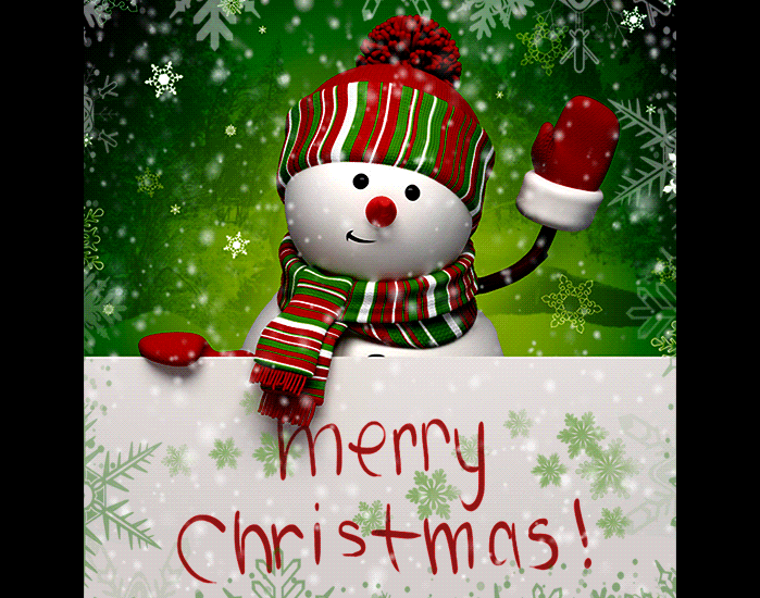 GIF merry christmas snowman happy new year - animated GIF on GIFER