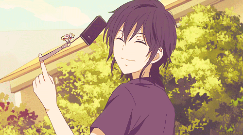 Cute anime guy gif
