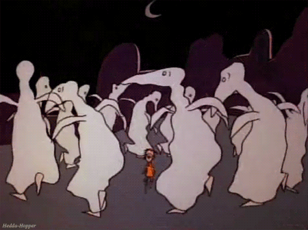 Image result for halloween night cartoon gif