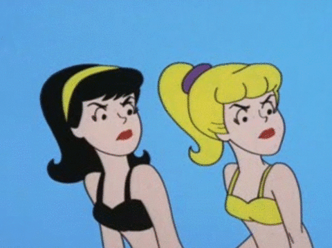 Betty and veronica cartoons comics GIF - Find on GIFER