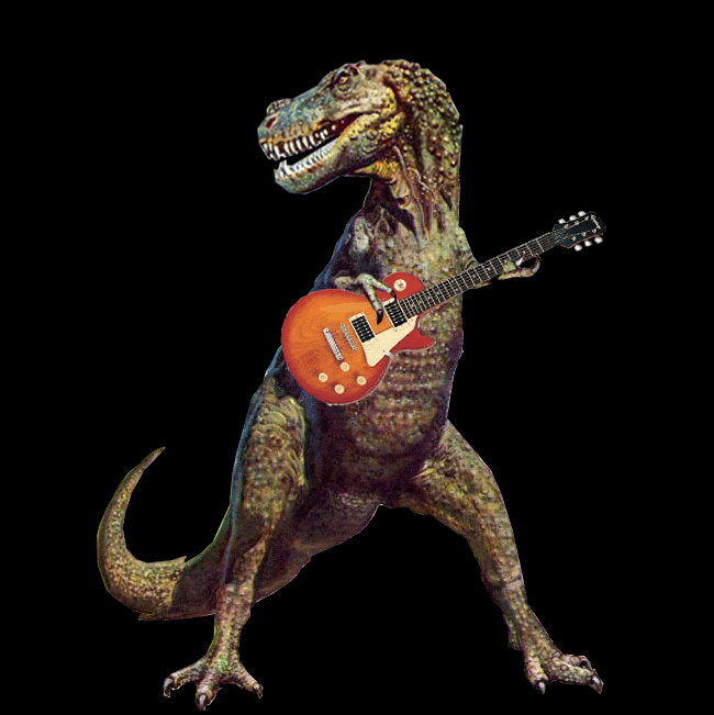 Динозавр анимация. T Rex Тираннозавр. Тирекс с гитарой. Тирекс динозавр гифка. Тираннозавр рекс живой.