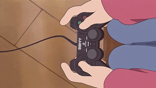 Anime video game gif