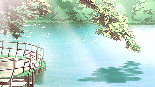 𝓛𝓲𝓷 - Anime Gifs (Aqua)  Anime scenery, Scenery, Nature gif