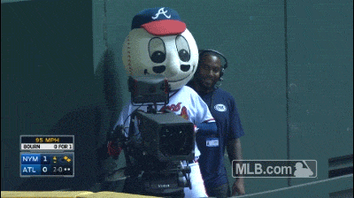 Atlanta Braves Blooper Mascot GIF