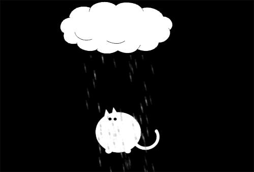 GIF animation cat cloud - animated GIF on GIFER