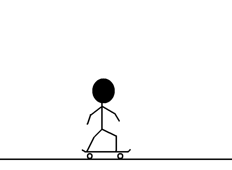Skate simple stick figure GIF - Find on GIFER