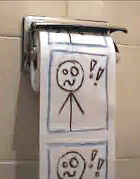 На этой анимированной гифке: туалетная бумага, анимация, смешно, Скачайте э...