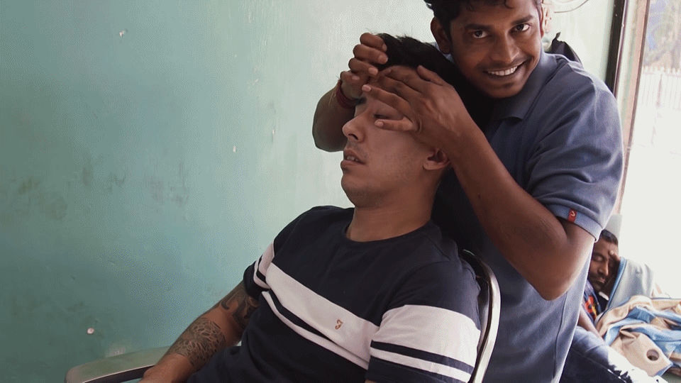 Head massage ways GIF - Find on GIFER