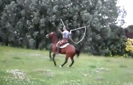 pular corda cavalo gif
