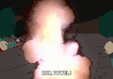 Animated GIF explosion, dead, cut in half, share or download. person blown ...