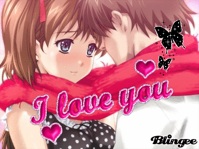 I Love You Anime Cute Kiss GIF  GIFDBcom