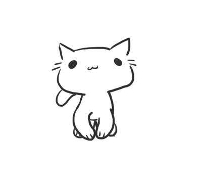 Gifs Find Make - Cute Cats Drawings Gifs, HD Png Download, free