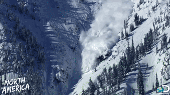 Avalanche snow discovery channel GIF - Find on GIFER