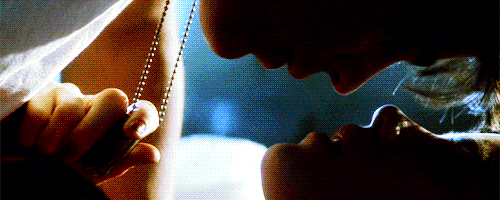 boy and girl kissing tumblr gif