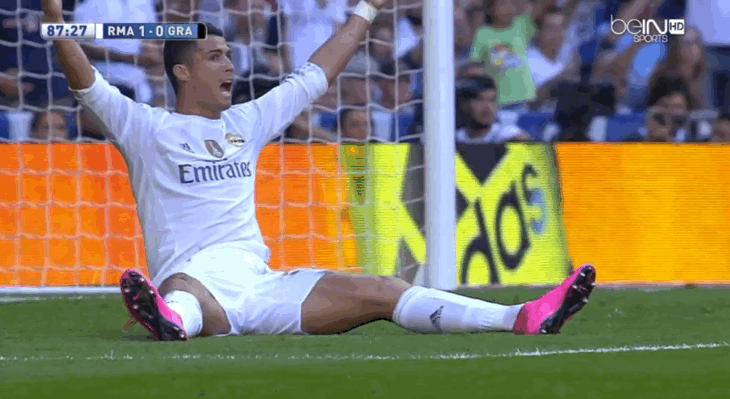 GIF of the day: Cristiano Ronaldo throws a tantrum
